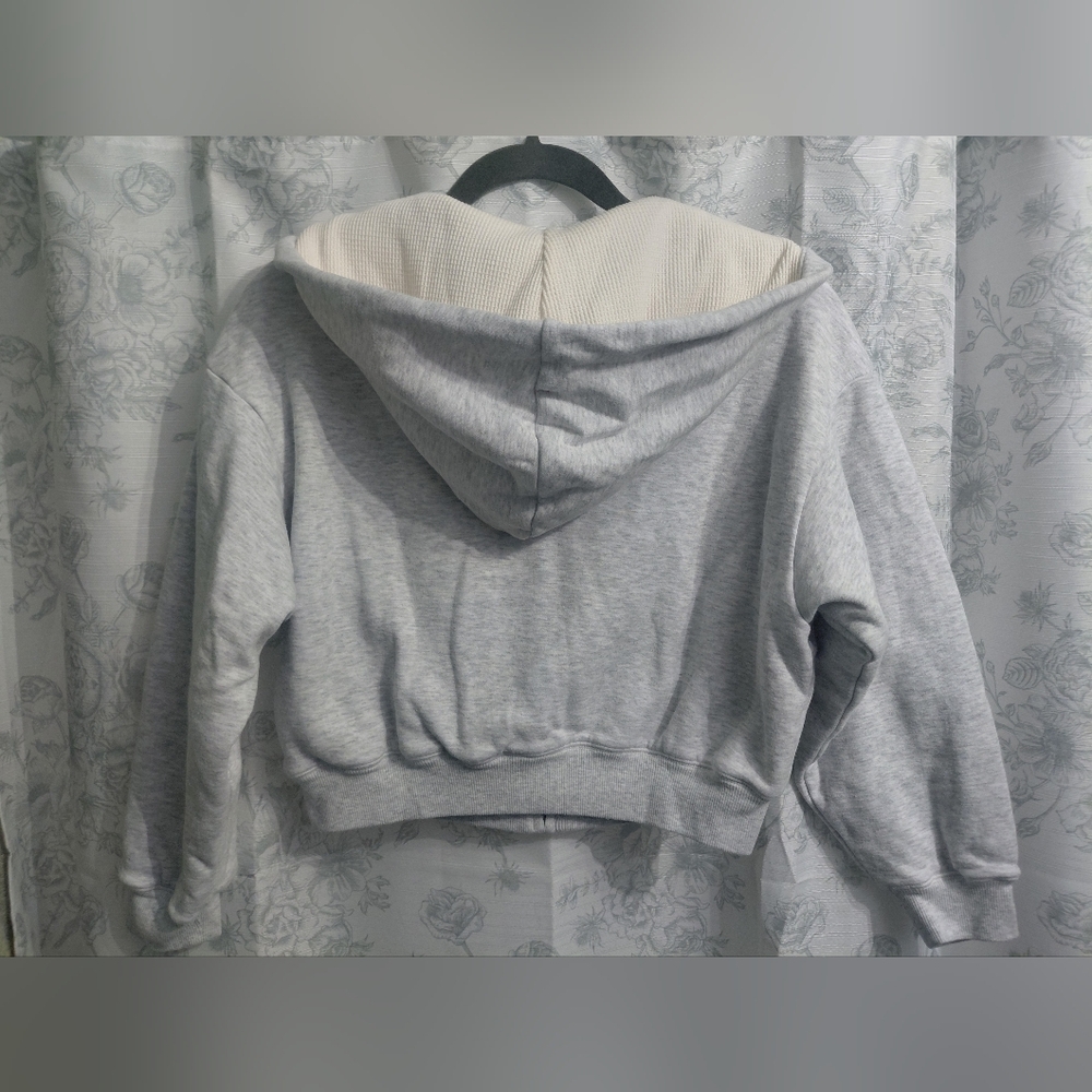 Skims Waffle Cropped Zip Up - Picture 5 of 5